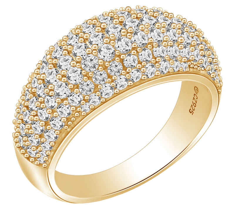 Diamonique 2.10 cttw Pave Band Ring, Sterling S ilver — View 6