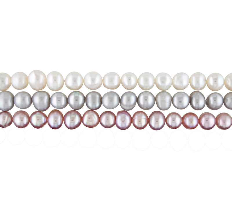Affinity Cultured Pearl Set of 3 Stretch Bracelets — View 4