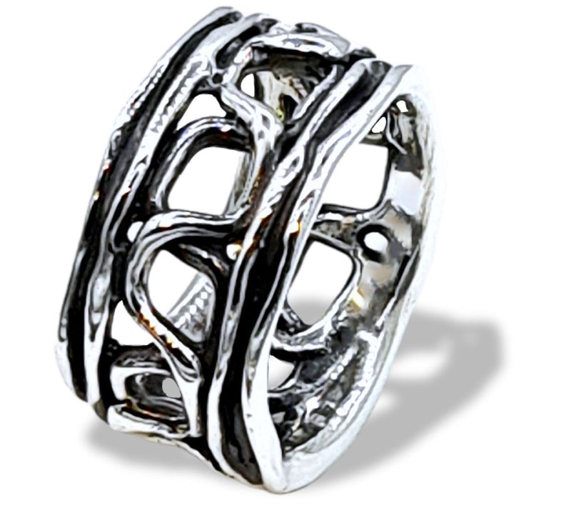 Hagit Sterling Silver Eternity Openwork Band Ri ng — Main view