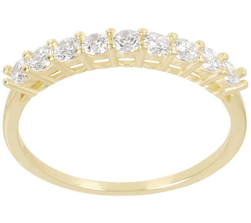 Diamonique 0.30 cttw Band Ring, 14K Gold — View 5