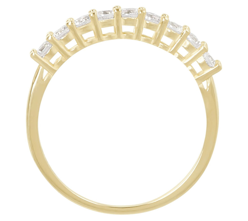 Diamonique 0.30 cttw Band Ring, 14K Gold — View 7