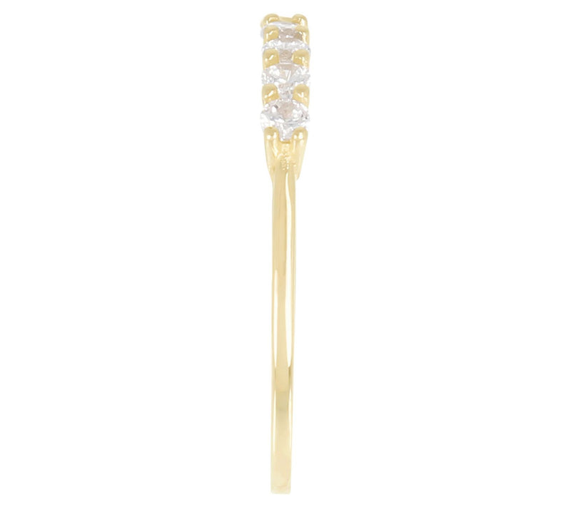 Diamonique 0.30 cttw Band Ring, 14K Gold — View 6
