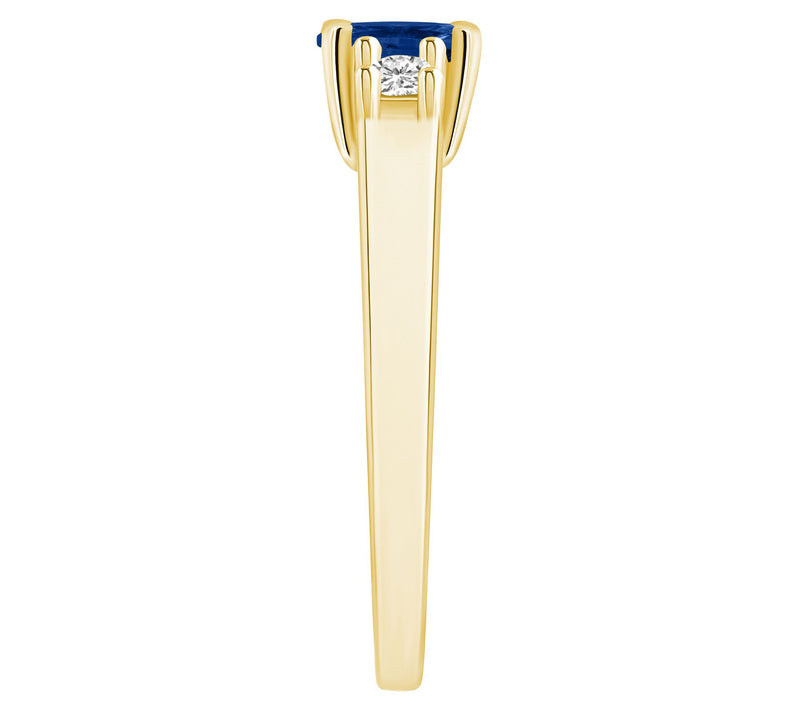 Affinity Gems Oval Gemstone & Diamond Accent Ring, 14K Gold — View 9