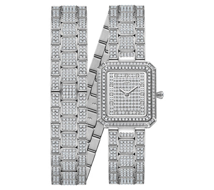 JBW Women's Arc Stainless Diamond Accent Wrap Watch