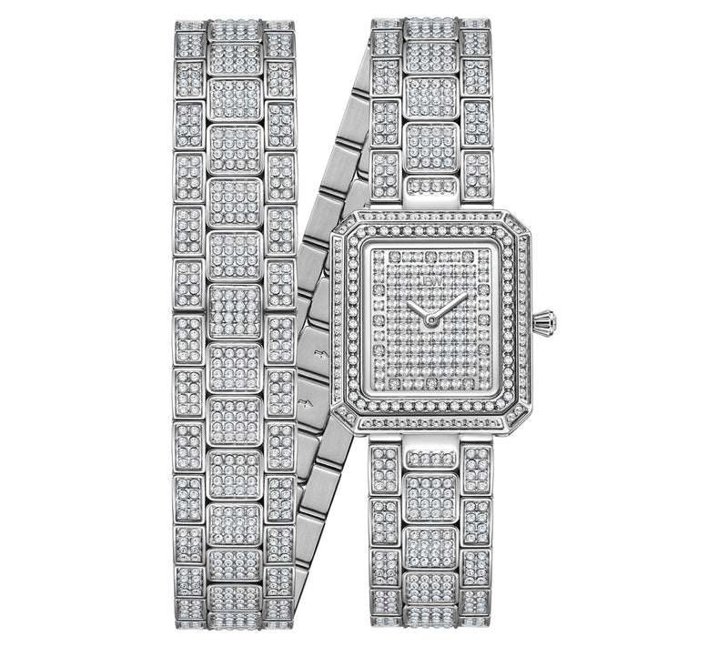 JBW Women's Arc Stainless Diamond Accent Wrap Watch — View 3