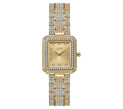 JBW Women's Arc 18K Gold Plated Diamond Accent Watch