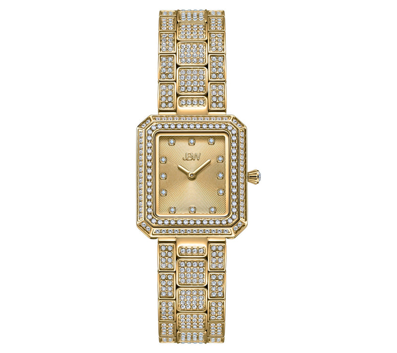 JBW Women's Arc 18K Gold Plated Diamond Accent Watch — Main view