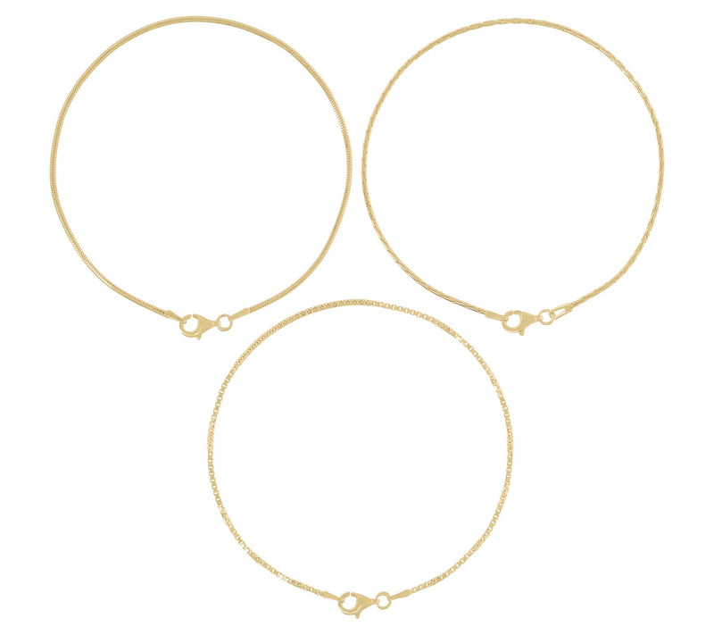 Louis Dell'Olio Sterling Silver Bikini Set o f 3 Bracelets — View 7