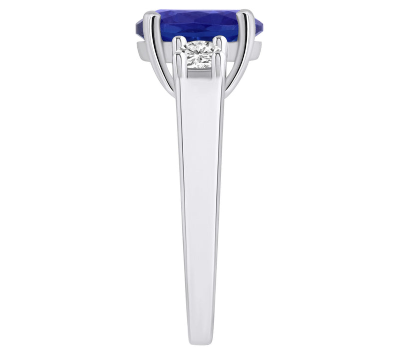 Affinity Gems Oval Cut Tanzanite & Diamond Ring , 14K Gold — View 7