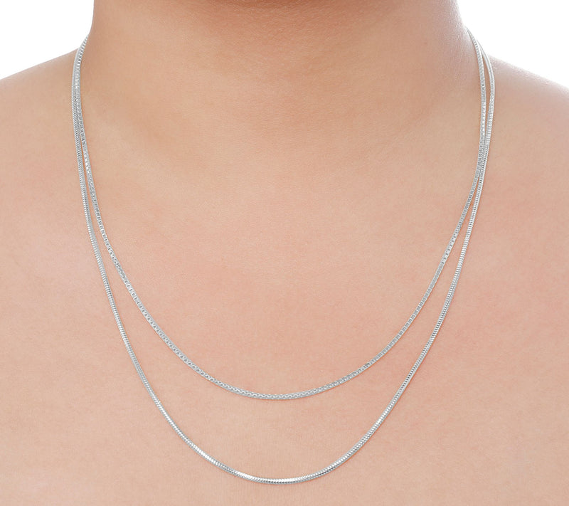 Louis Dell'Olio Sterling Silver Bikini Multi-Srand Necklace — View 9