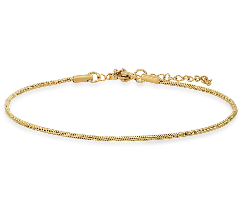 Steel by Design stainless steel snake chain anklet — View 5