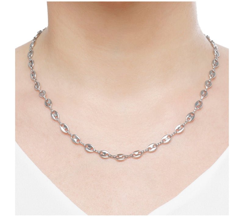 Steel by Design Adjustable Marine Link Necklace — View 5