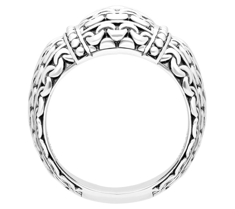 Tiffany Kay Studio Sterling Silver Purl Knit Tufted Ring — View 2