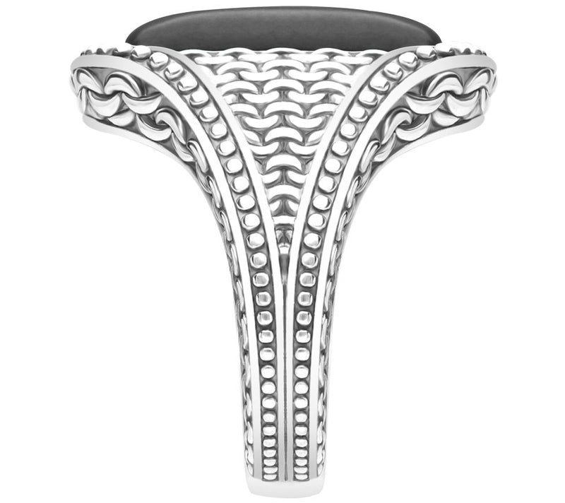 Tiffany Kay Studio Sterling Silver Onyx North South Ring — View 2