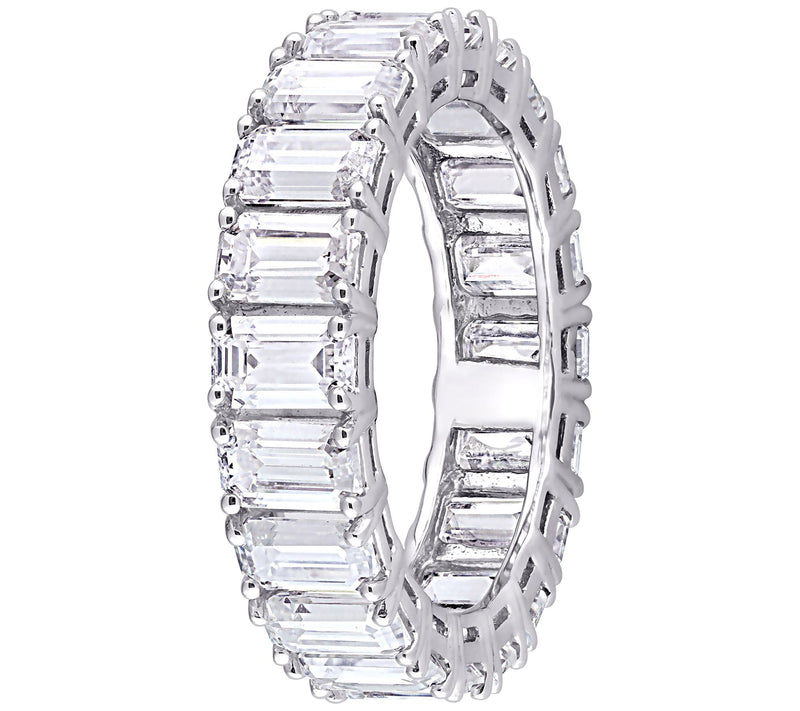 MoissanIce Moissanite 5.70 cttw Eternity Band Rng, 14K Gold — View 4