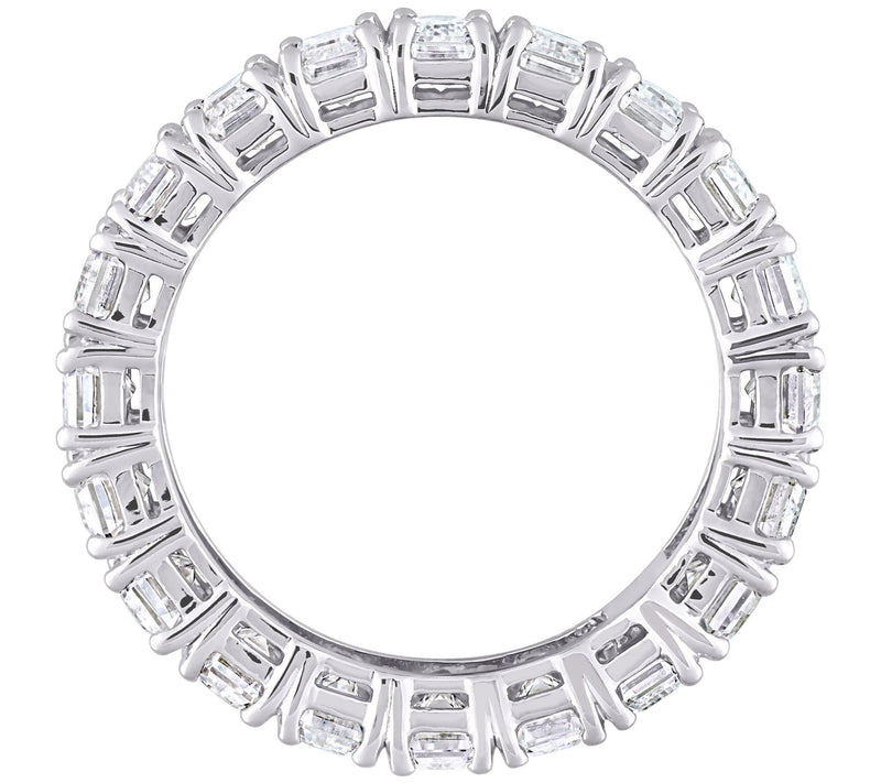 MoissanIce Moissanite 5.70 cttw Eternity Band Rng, 14K Gold — View 5