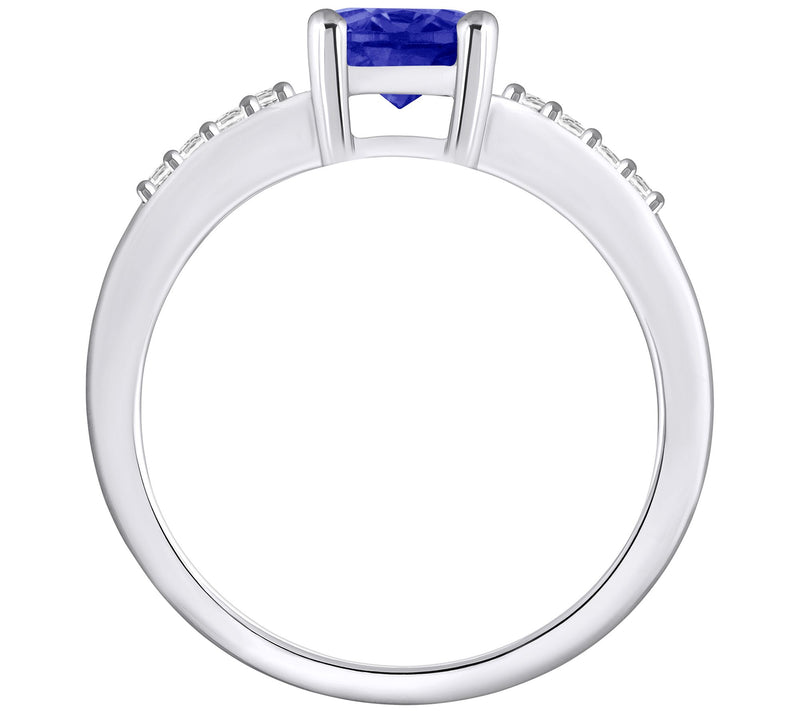 Affinity Gems Oval Tanzanite & Diamond Ring, 14 K Gold — View 6