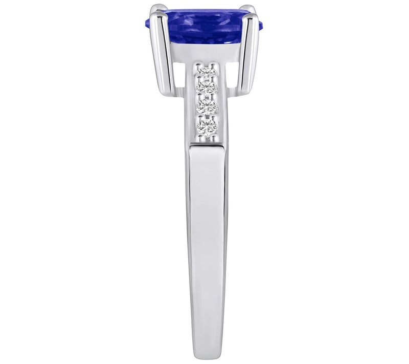 Affinity Gems Oval Tanzanite & Diamond Ring, 14 K Gold — View 7