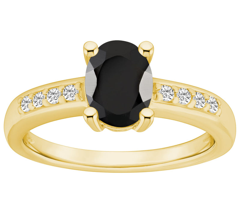 Affinity Gems Oval Gemstone & Diamond Ring, 14K Gold — View 16