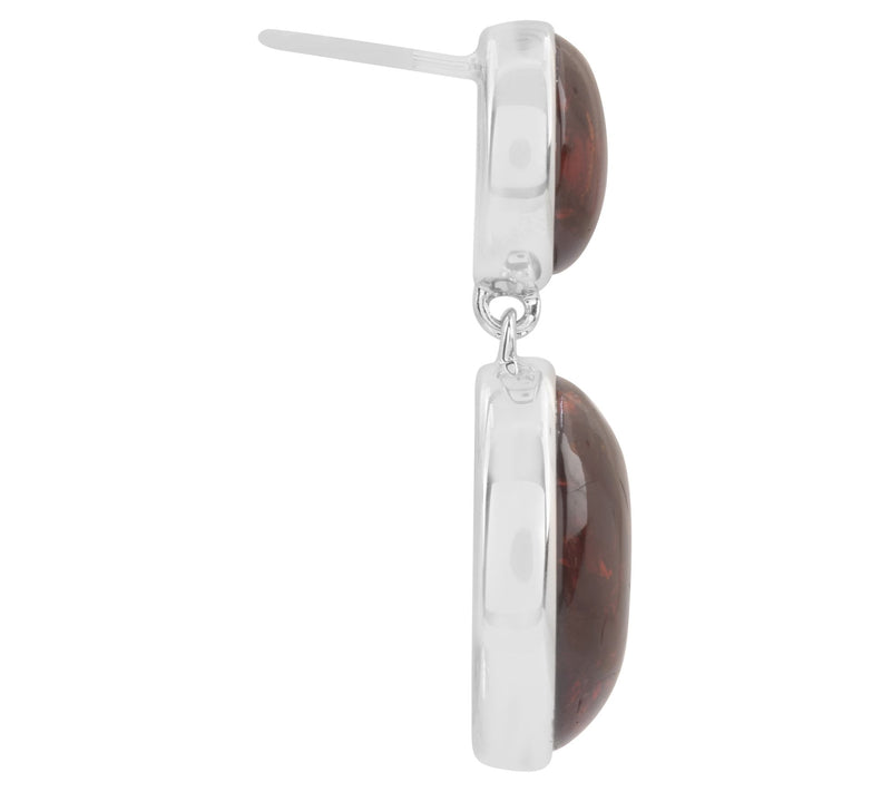Affinity Gems Amber Dangle Earrings, Sterling Silver — View 4