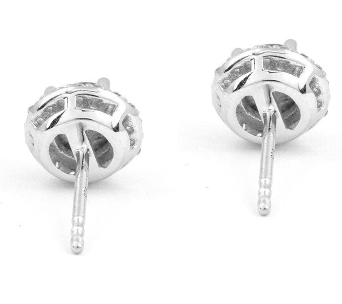 Affinity Gems Round Gemstone & White Topaz Earrings, Sterling — View 8