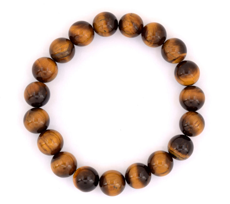 Tiger's Eye Beaded Stretch Bracelet — View 6