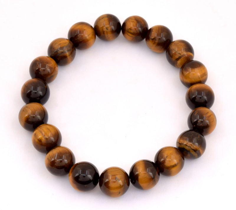 Tiger's Eye Beaded Stretch Bracelet — View 5