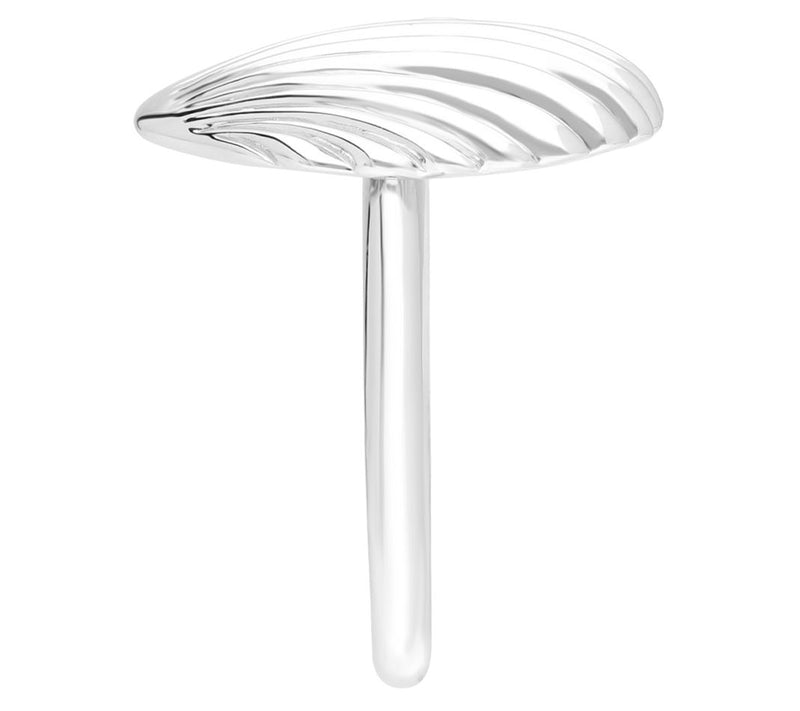 Goddaughters Sterling Silver White Topaz Love S hell Ring — View 3