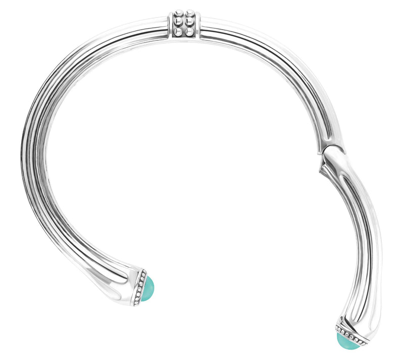 Tiffany Kay Studio Sterling Silver Turquoise Stemmed Cuff — View 4