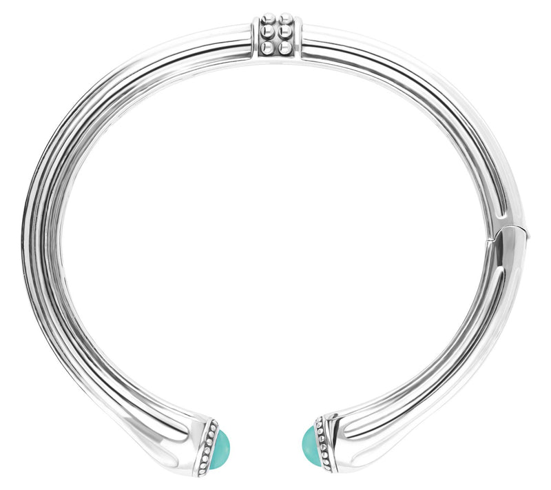 Tiffany Kay Studio Sterling Silver Turquoise Stemmed Cuff — View 3