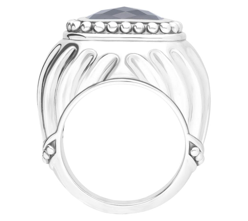 Tiffany Kay Studio Sterling Silver Onyx Stemme d Cocktail Ring — View 2