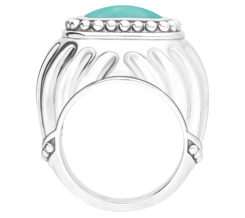 Tiffany Kay Studio Sterling Turquoise Stemmed Cocktail Ring — View 2