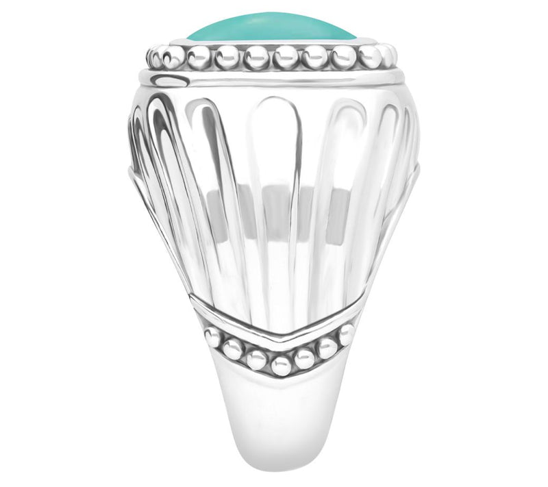 Tiffany Kay Studio Sterling Turquoise Stemmed Cocktail Ring — View 3