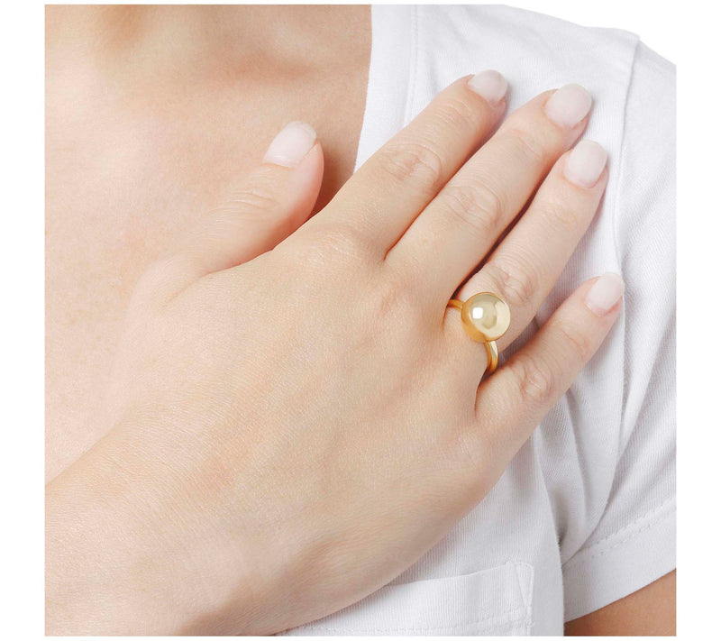 Louis Dell'Olio Sterling Silver Orbit Polish edBead Ring — View 8
