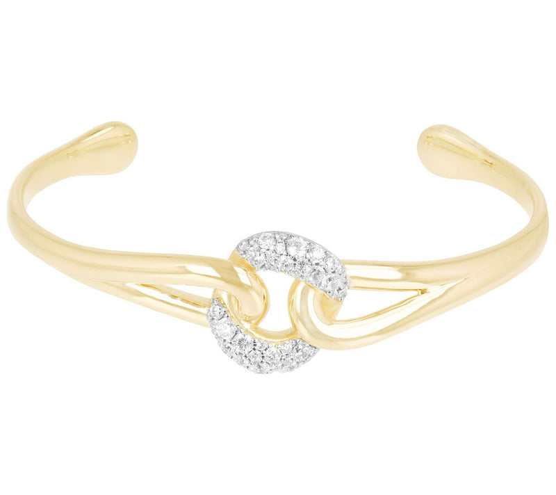 Louis Dell'Olio Sterling Silver Pave Cuff — View 7