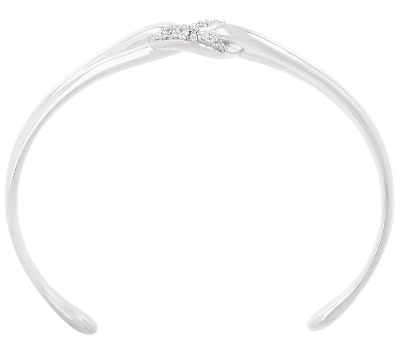 Louis Dell'Olio Sterling Silver Pave Cuff — View 8