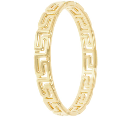 BellaOro Greek Key Design Bangle, 14K Gold Ove  Resin