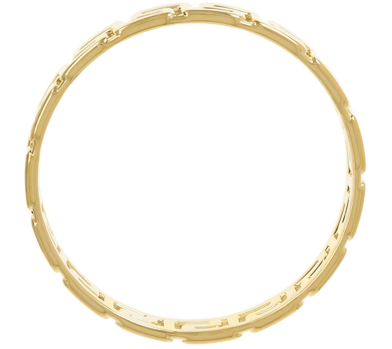 BellaOro Greek Key Design Bangle, 14K Gold Ove  Resin — View 4