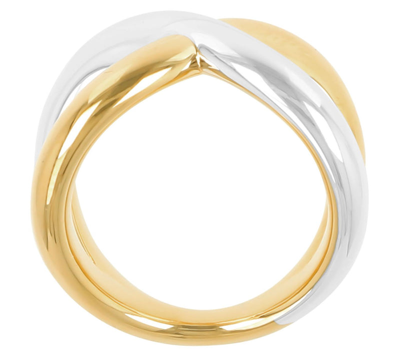 BellaOro Polished Infinity Ring, 14K Gold O verResin — View 7