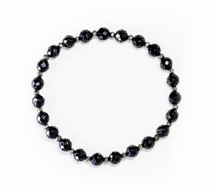 Alkeme STACK-EM Onyx & Pyrite Stretch Bracelet