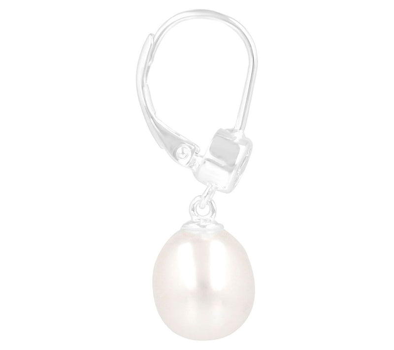 Honora x Diamonique Cultured Pearl Dangle Earrigs, SS — View 6