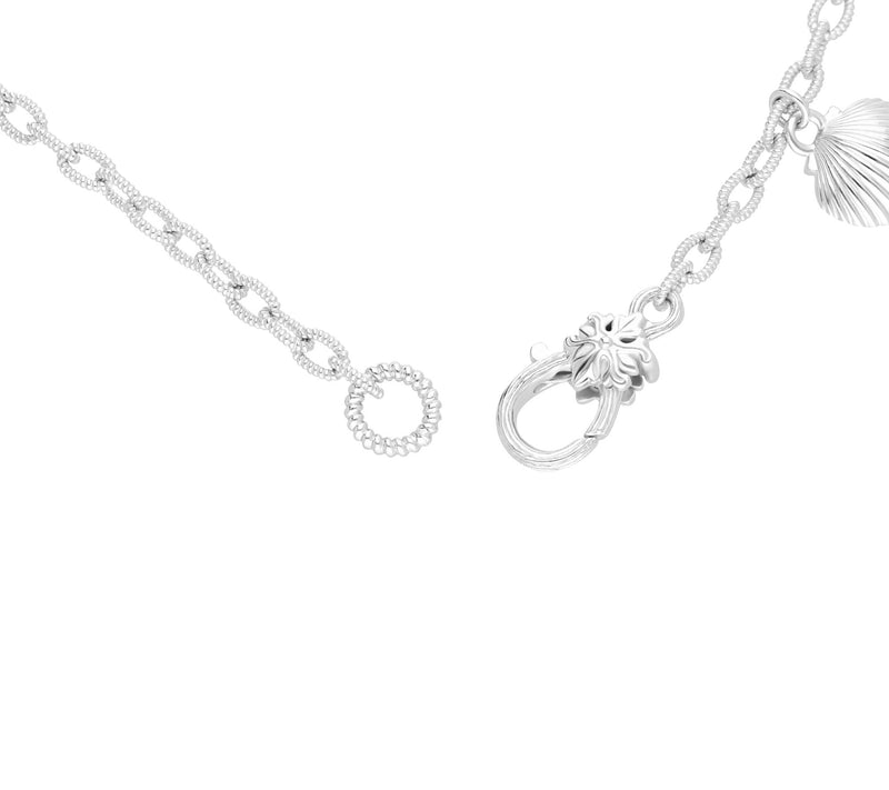 Ariva Sterling Silver Seashell Charm Bracelet — View 2