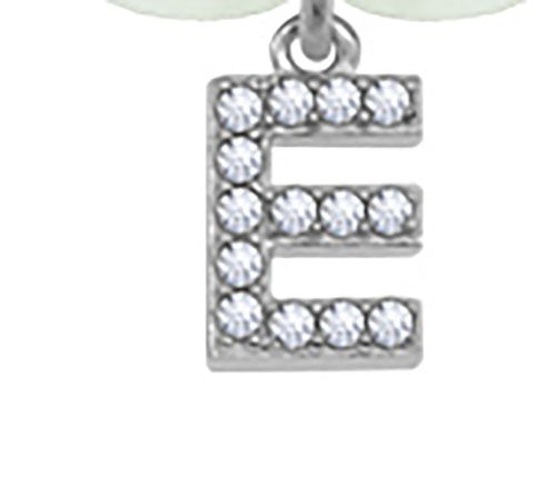 Diamonique Initial Glass Pearl Choker Necklace,Sterling — View 10