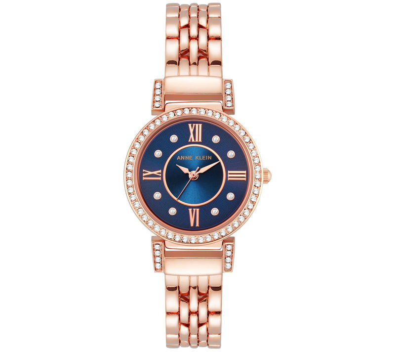 Anne Klein Rosetone Crystal Accented Bracelet W atch — Main view