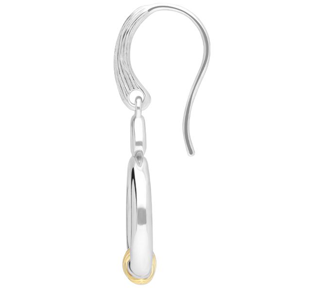 Ariva Sterling Silver & 18K Gold-Clad Hugs & Kisses Earrings — View 4