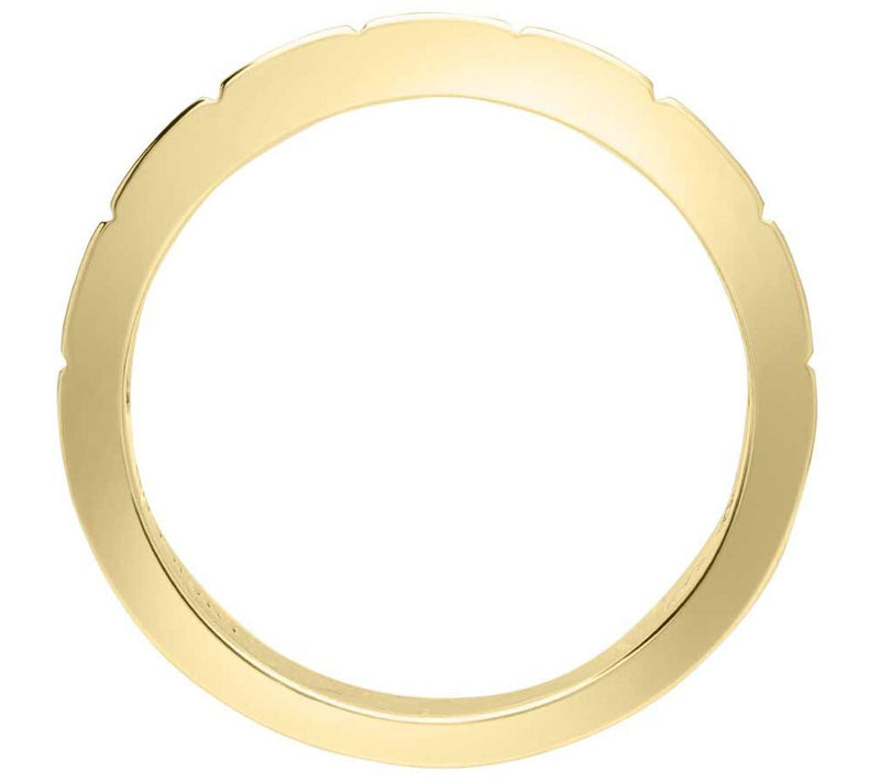 Elyse Ryan 14K Gold Clad Polished Lined Band Ring — View 2