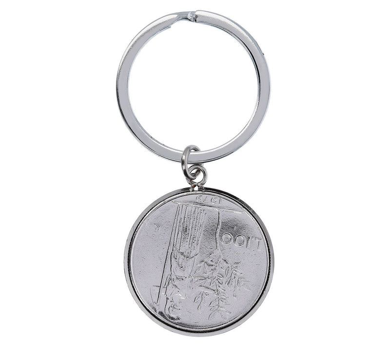 Mistero For Him 100 Lire Coin Key Ring, Stainless Steel — View 4