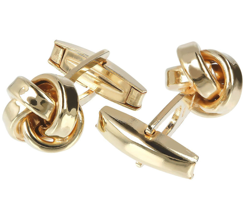 Mistero For Him Polished Knot Cuff Links, Sterling Silver — Main view