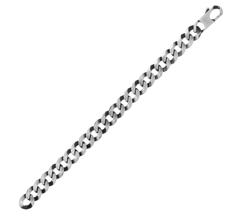 Mistero For Him Antique Finish Curb Link Bracelet, Sterling — View 4