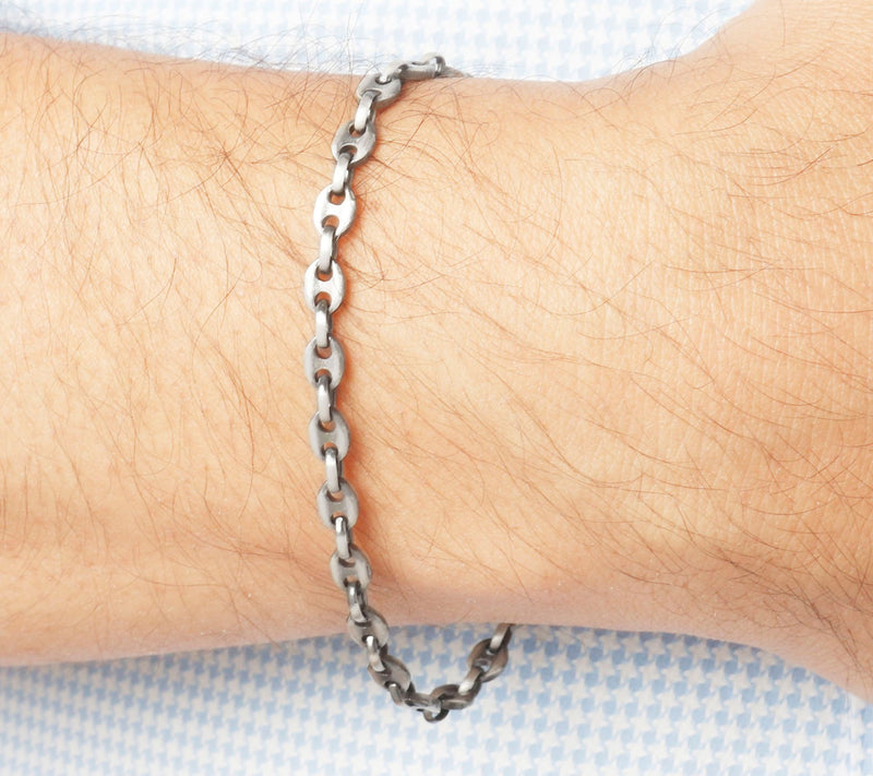 Mistero For Him Marine Link Bracelet, Sterling Silver — View 5